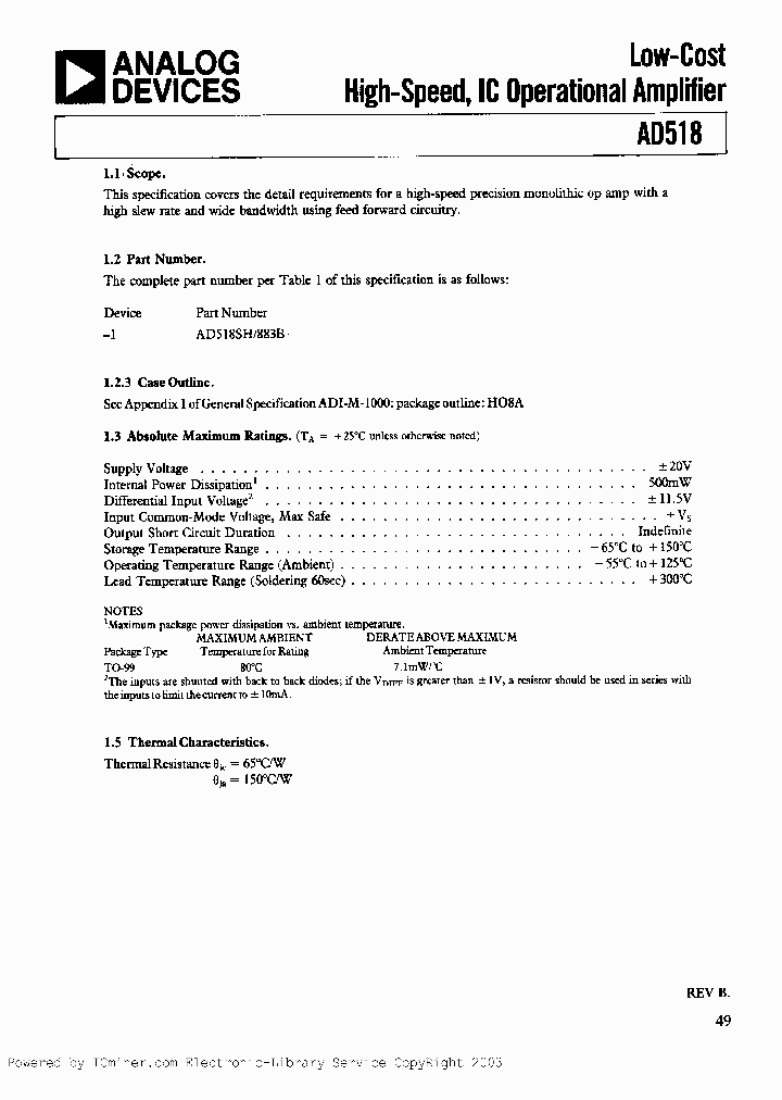 AD518JN_1082577.PDF Datasheet