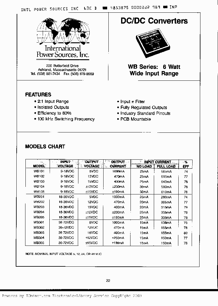 WB301_1081097.PDF Datasheet