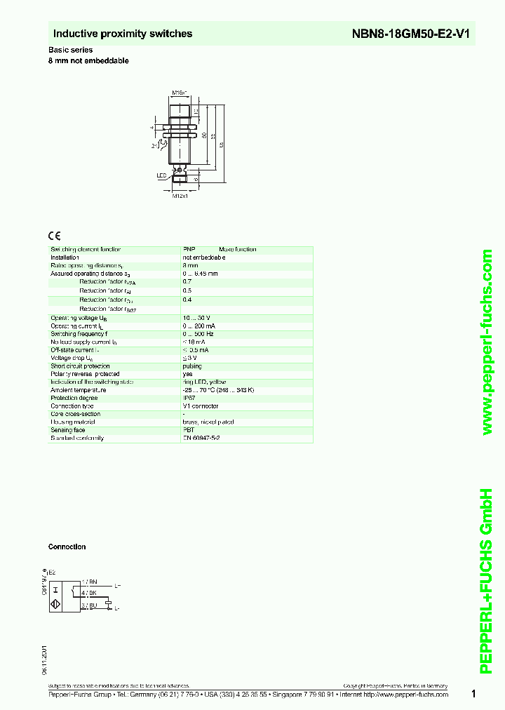 NBN8-18GM50-E2-V1_1079431.PDF Datasheet