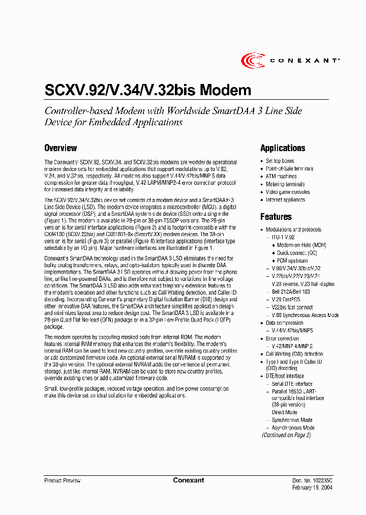 CX86500_1084969.PDF Datasheet