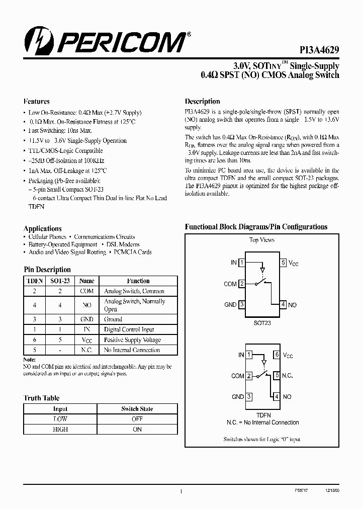 PI3A4629_1085588.PDF Datasheet