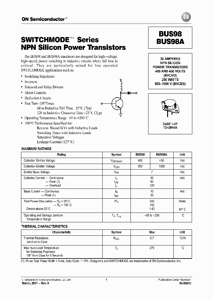 BUS98D_1070026.PDF Datasheet