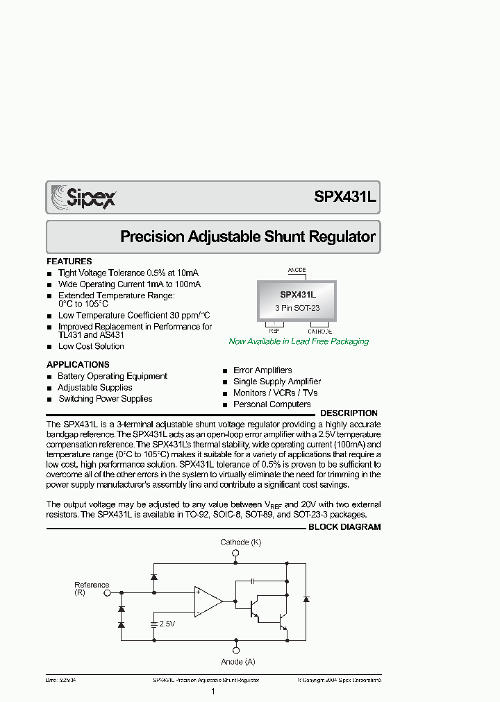SPX431LANTR_1086104.PDF Datasheet