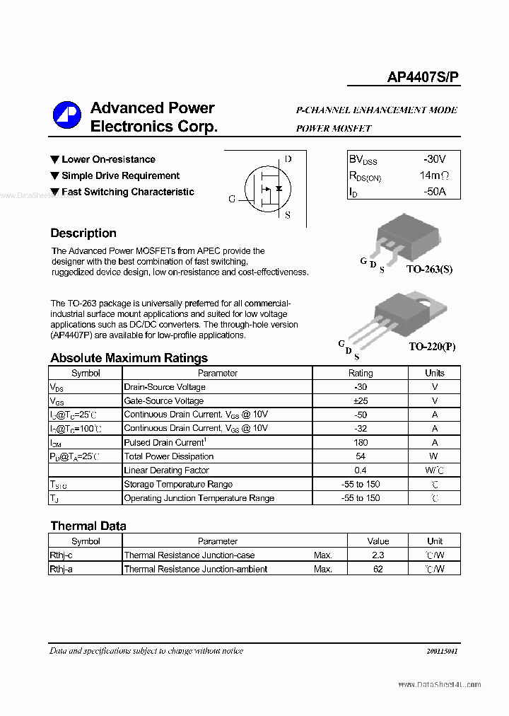 AP4407S_1643415.PDF Datasheet