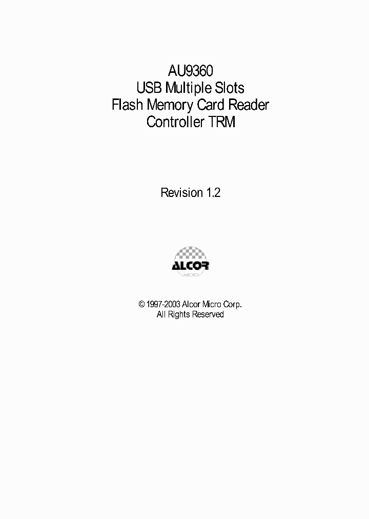 AU9360_1084905.PDF Datasheet