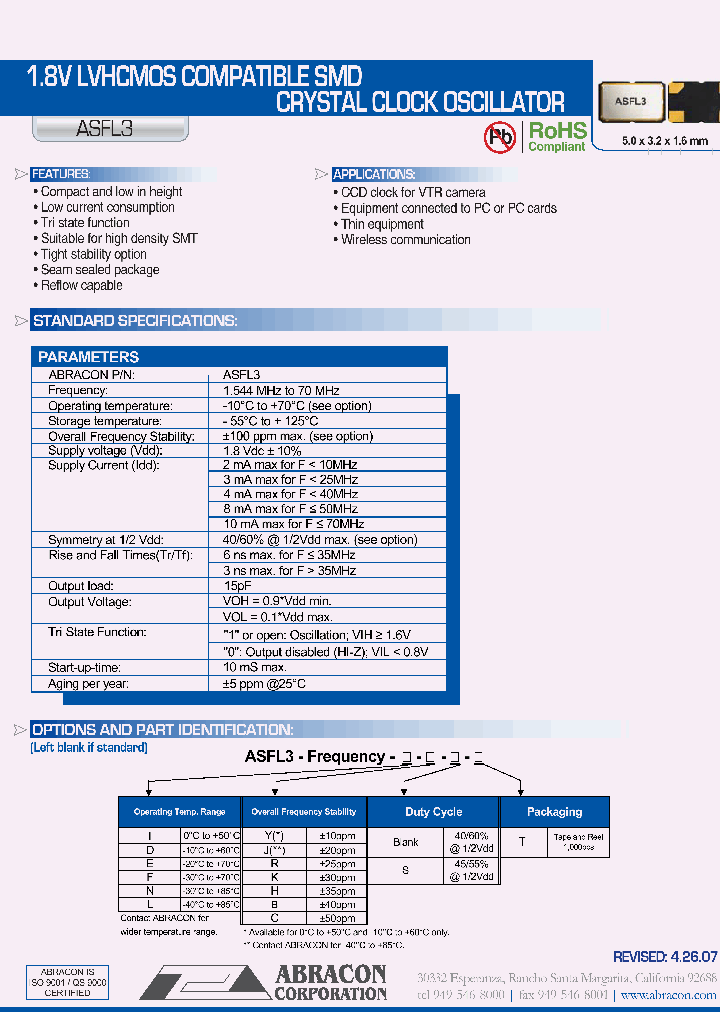 ASFL3_1071663.PDF Datasheet