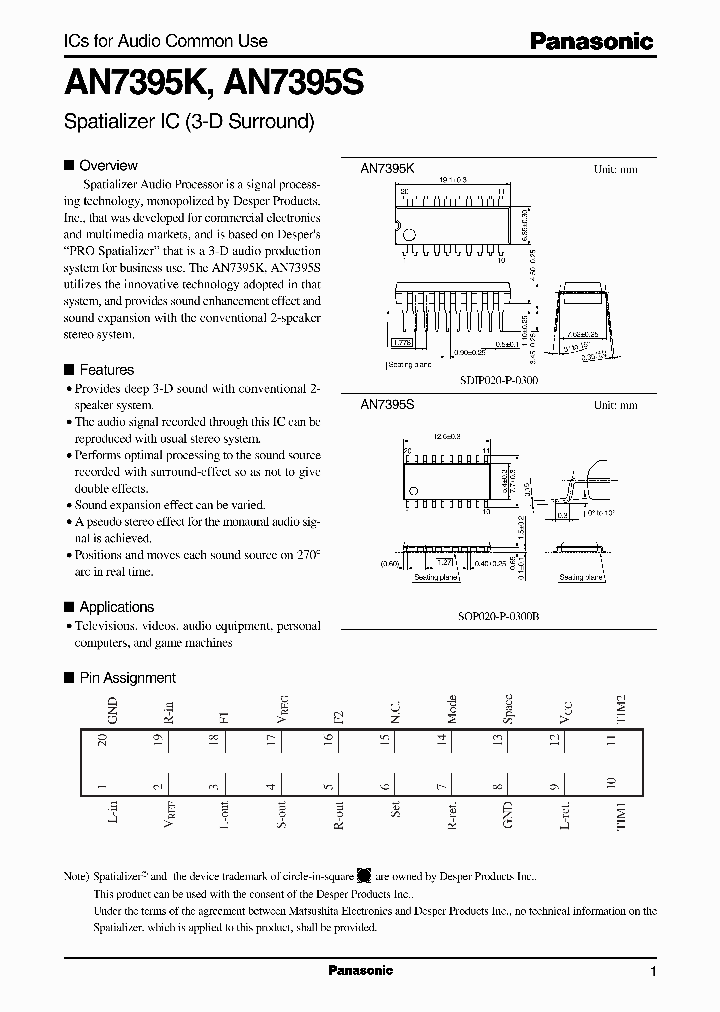 AN7395KAN7395S_1085853.PDF Datasheet