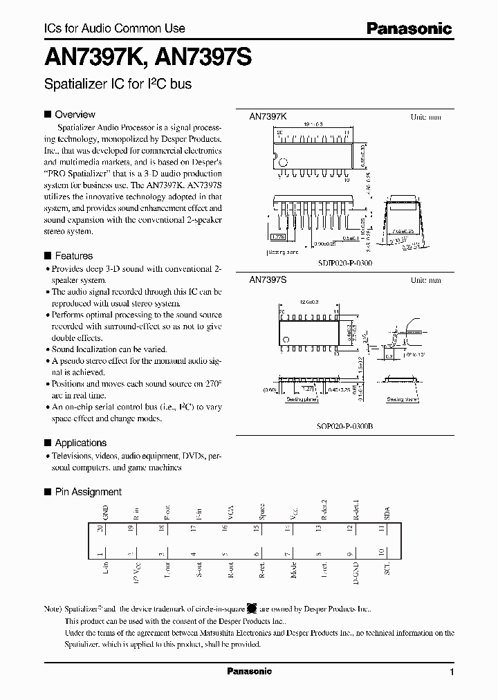 AN7397KAN7397S_1085854.PDF Datasheet