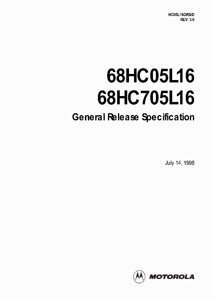 MC68HC05L16_1085503.PDF Datasheet