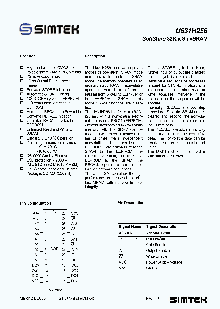 U631H256_1085459.PDF Datasheet
