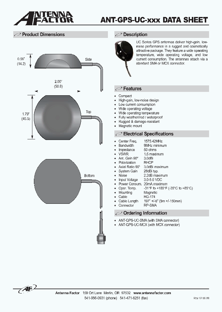 ANT-GPS-UC-RPS_1089388.PDF Datasheet