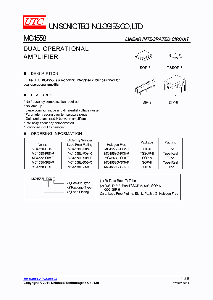 MC4558_1659358.PDF Datasheet