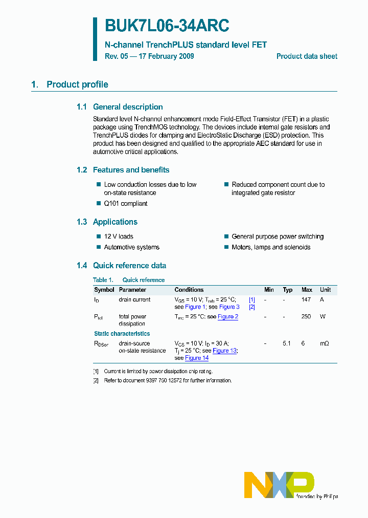 BUK7L06-34ARC_1661564.PDF Datasheet