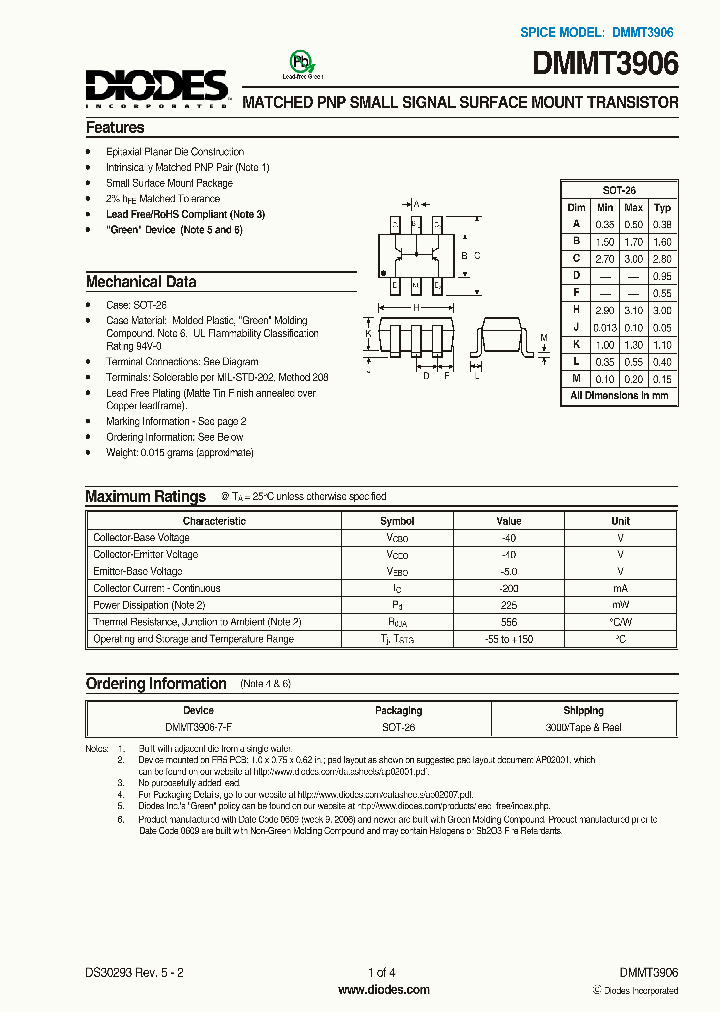 DMMT3906-7-F_1662286.PDF Datasheet