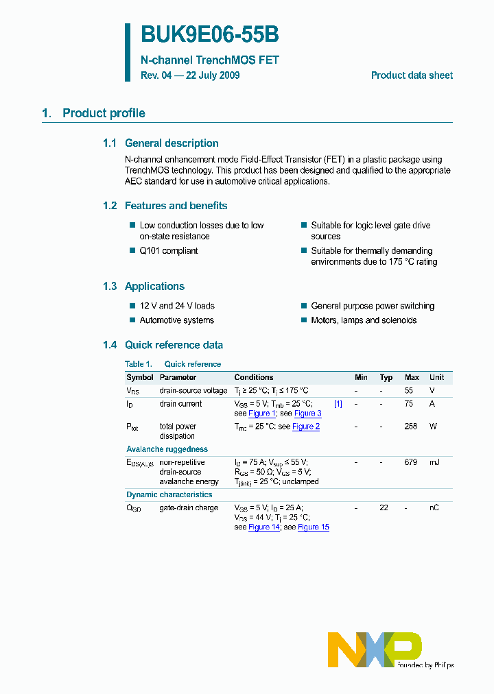 BUK9E06-55B_1662493.PDF Datasheet