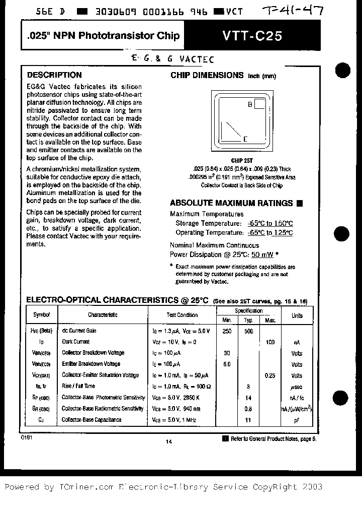 VTT-C25_1088997.PDF Datasheet
