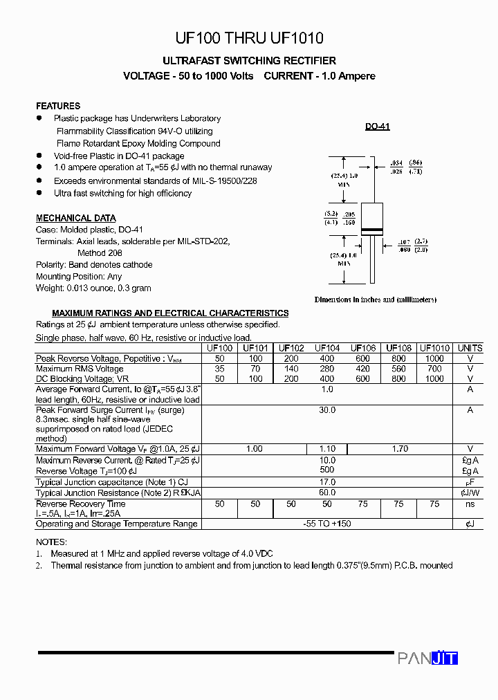 UF106_1663725.PDF Datasheet