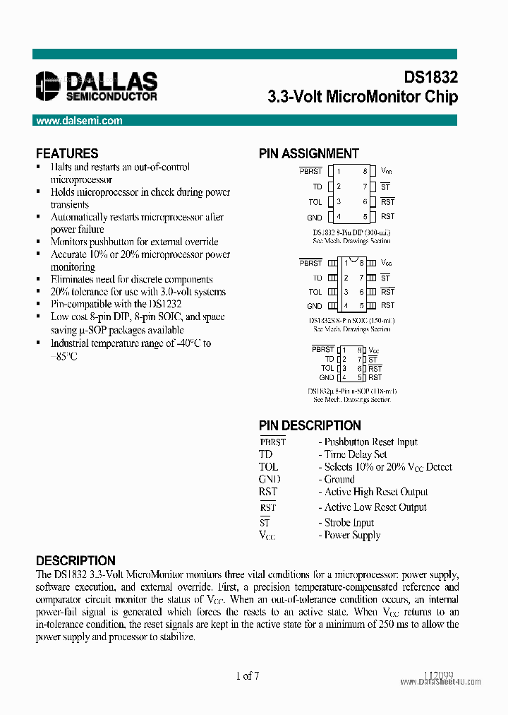 DS1832_1661845.PDF Datasheet