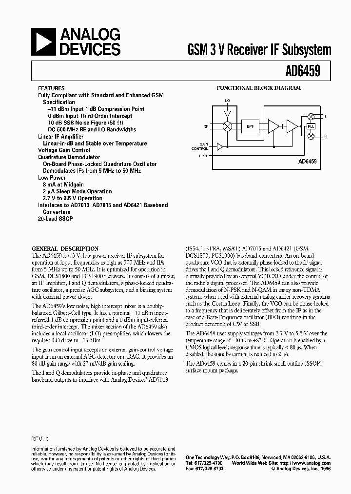 AD6459_1087049.PDF Datasheet