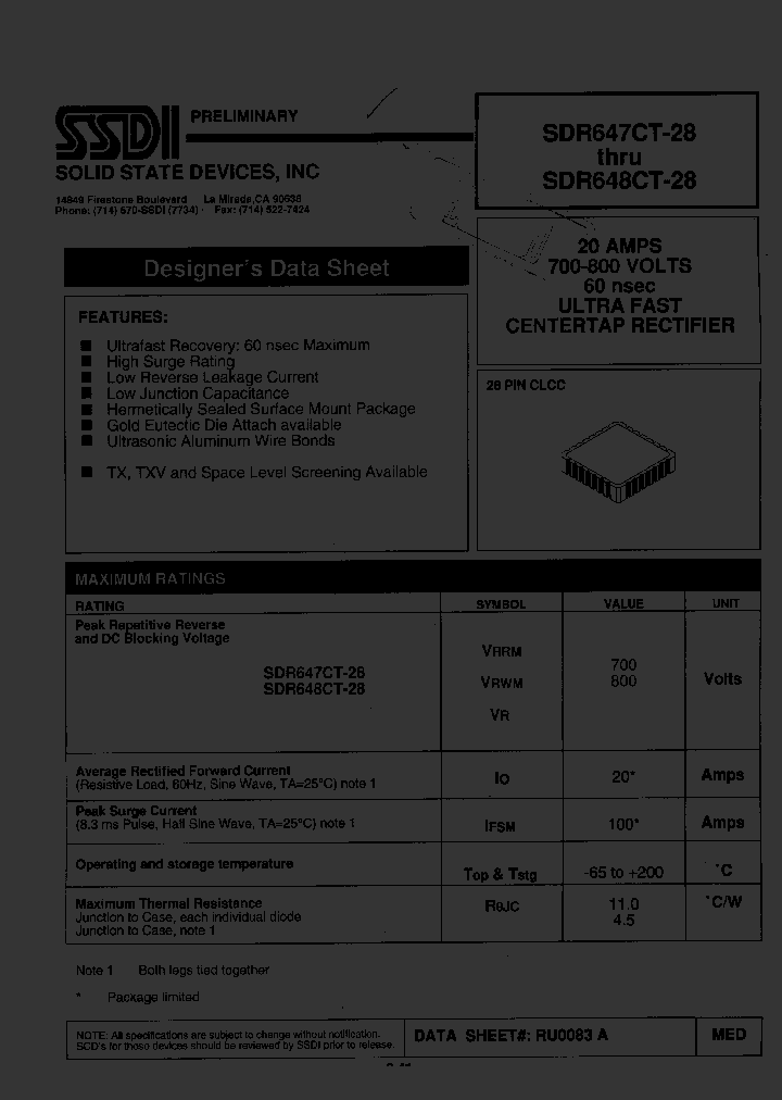 SDR627CT-28_1088855.PDF Datasheet