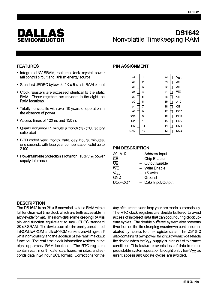 DS1642_1090885.PDF Datasheet