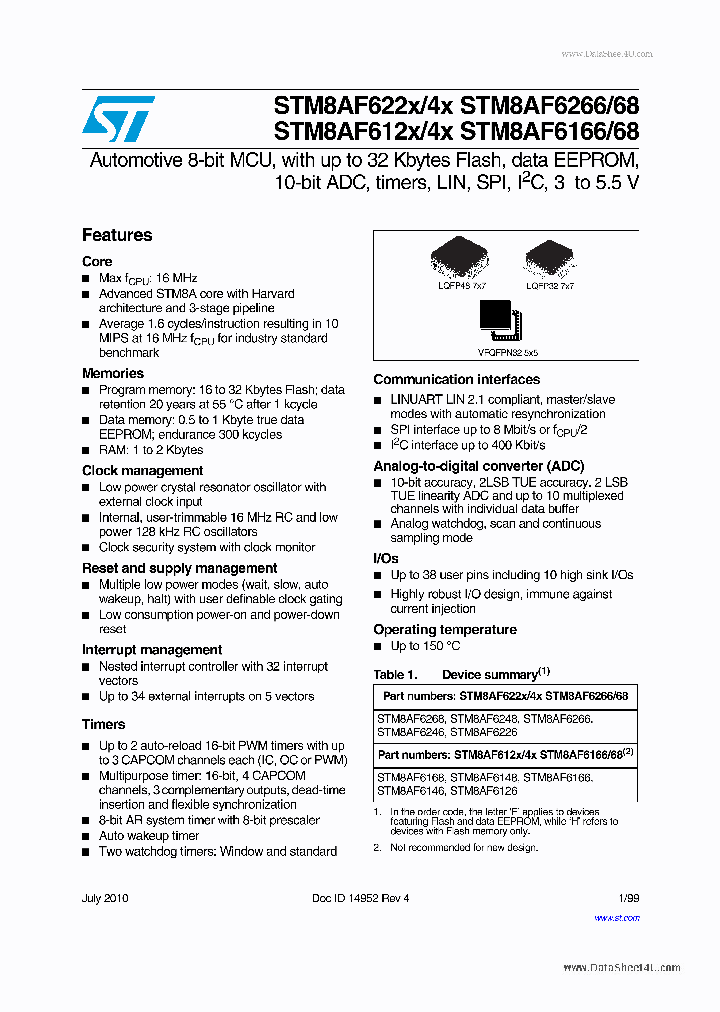 STM8AF6268_1647373.PDF Datasheet