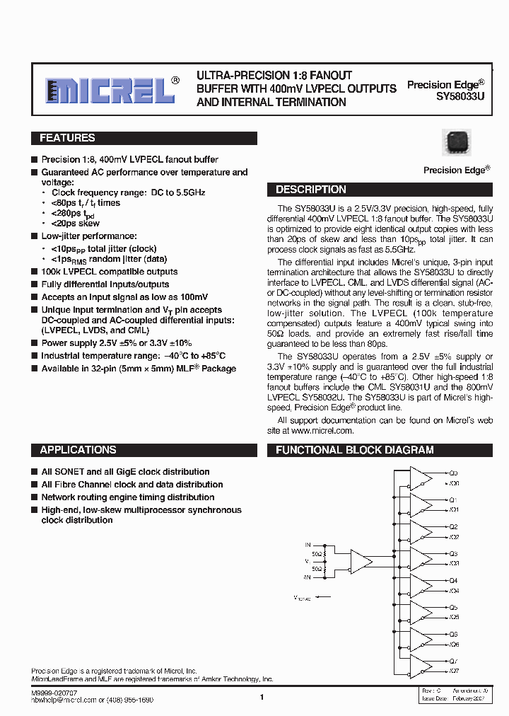 SY58033U_1104277.PDF Datasheet