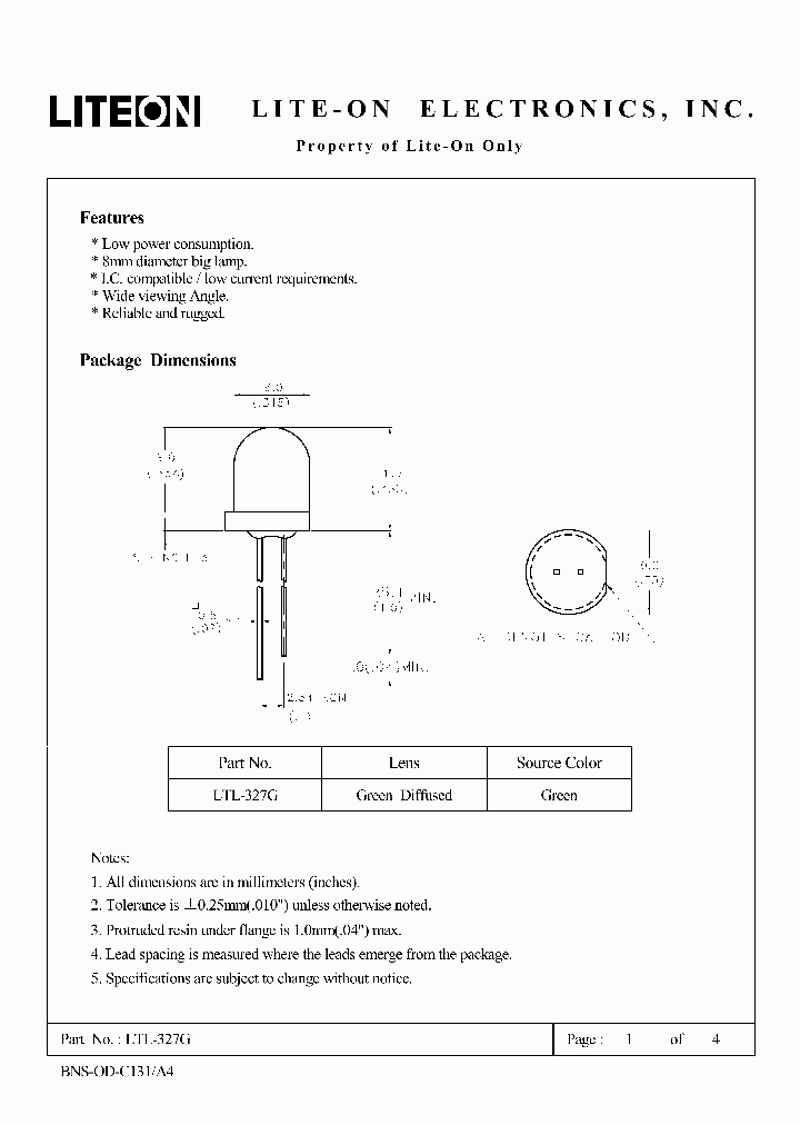 LTL-327G_1091128.PDF Datasheet