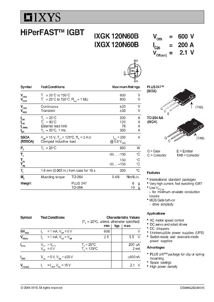 IXGK120N60B_1672162.PDF Datasheet