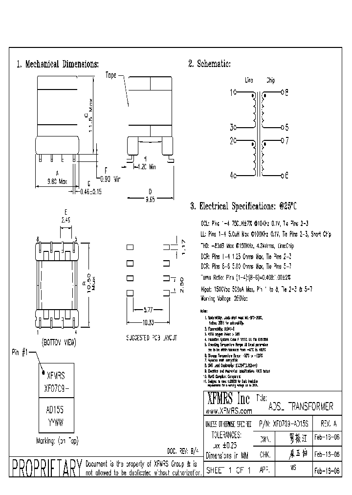 XF0709-AD15S_1672770.PDF Datasheet