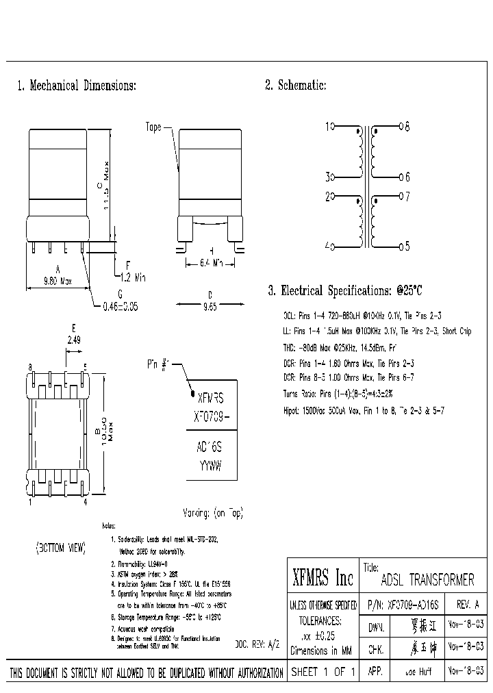 XF0709-AD16S_1672771.PDF Datasheet