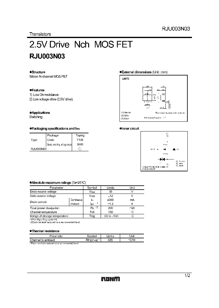 RJU003N03_1108933.PDF Datasheet