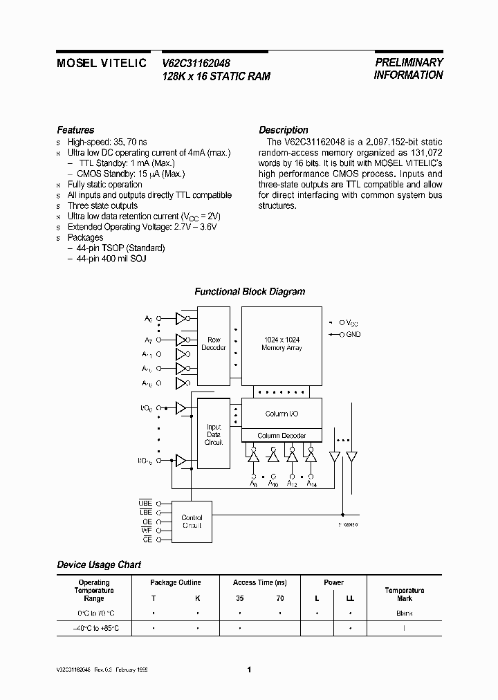 V62C31162048_1091181.PDF Datasheet