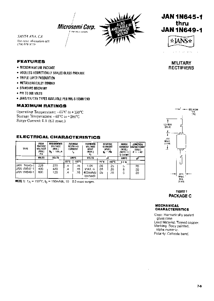 JANS1N647-1_1673459.PDF Datasheet