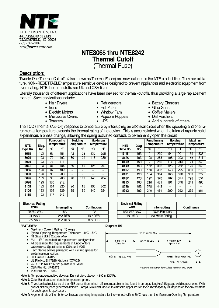 NTE8098_1115100.PDF Datasheet