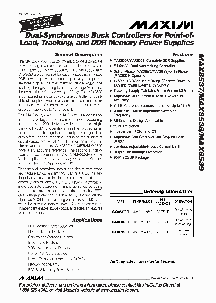 MAX8537_1118185.PDF Datasheet