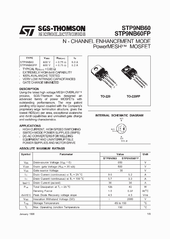 STP9NB60_1118654.PDF Datasheet