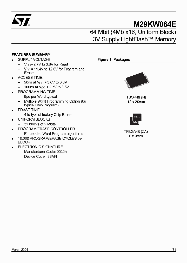M29KW064E90N1_1676031.PDF Datasheet