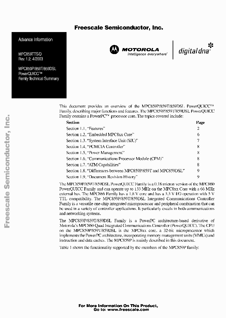 MPC859P_1118676.PDF Datasheet