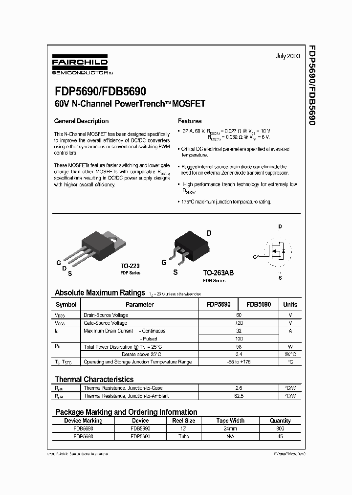 FDB5690_1118761.PDF Datasheet