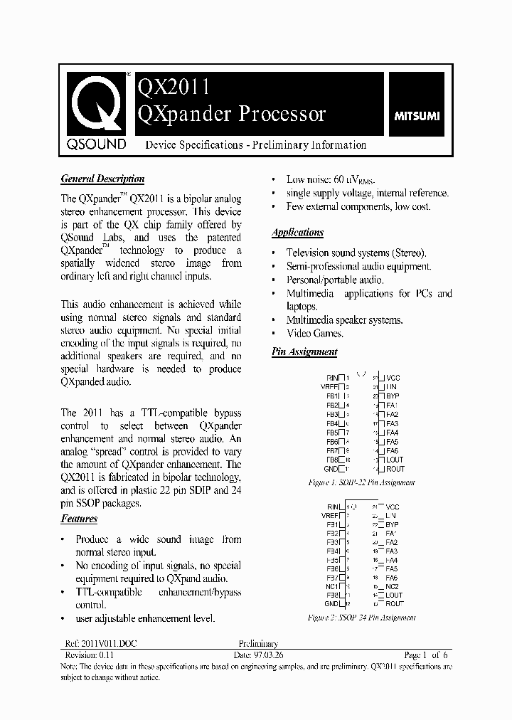 QX2011_1119743.PDF Datasheet