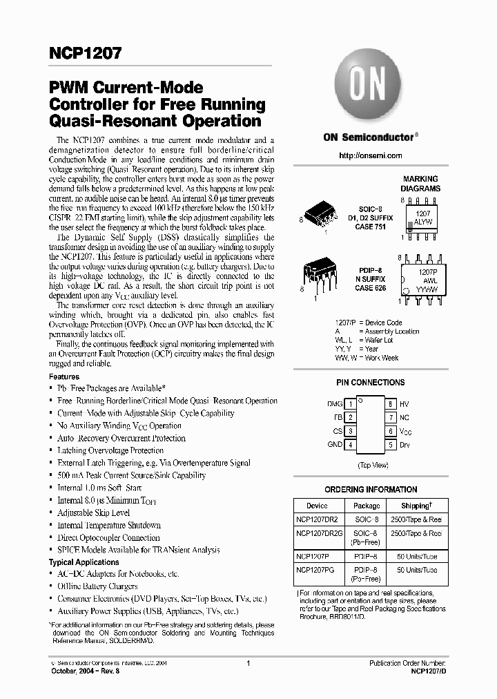 NCP1207_1122321.PDF Datasheet