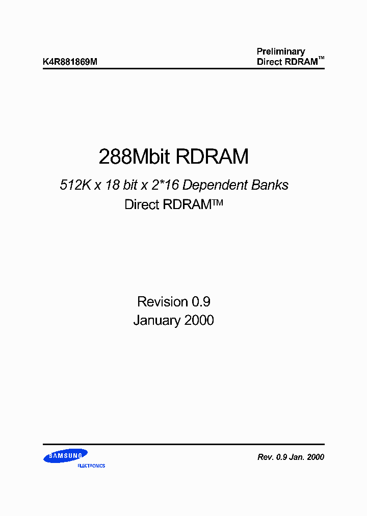 K4R881869_1120314.PDF Datasheet