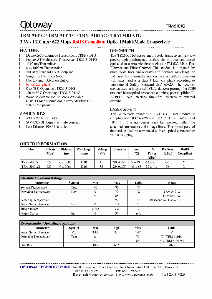 TRM-5101G_1121748.PDF Datasheet