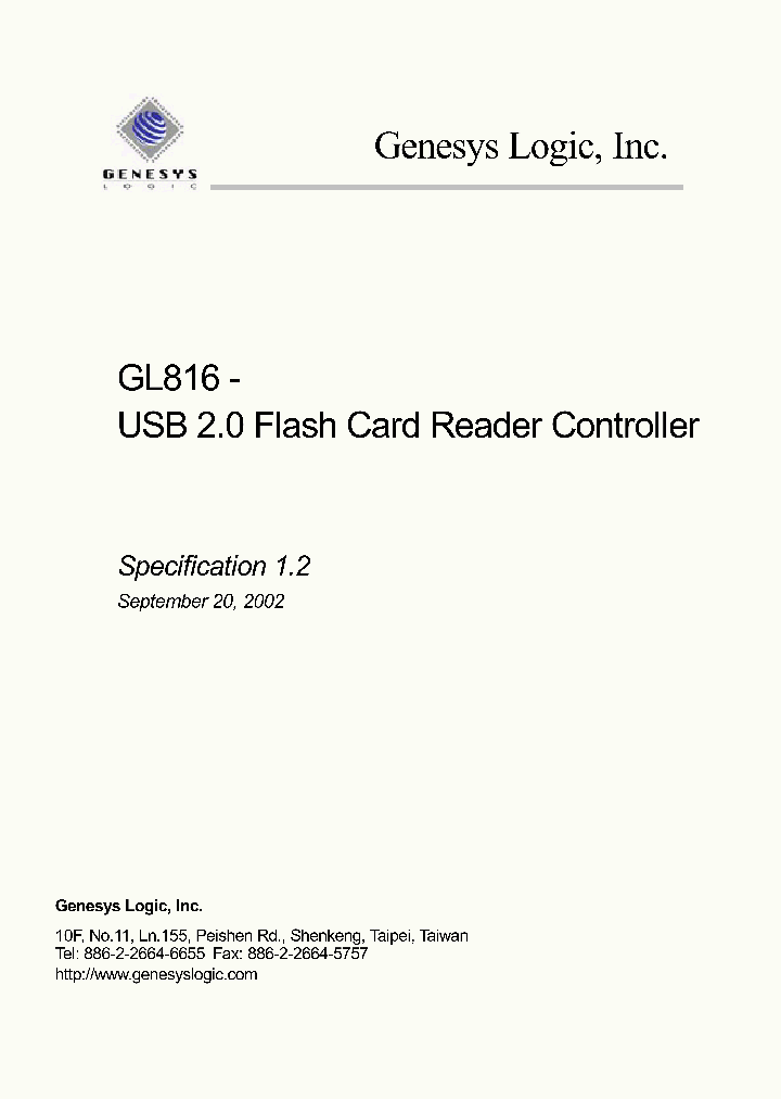 GL816_1120496.PDF Datasheet