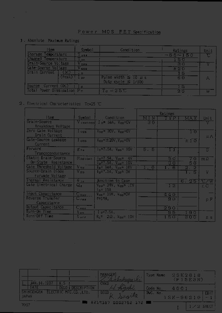 2SK2818_1097428.PDF Datasheet