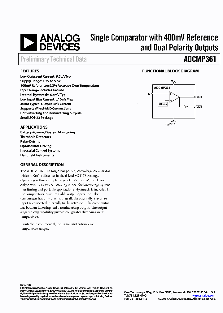 ADCMP361_1104267.PDF Datasheet