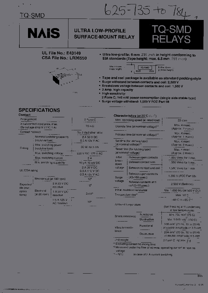TQ2SA-24V_1123593.PDF Datasheet