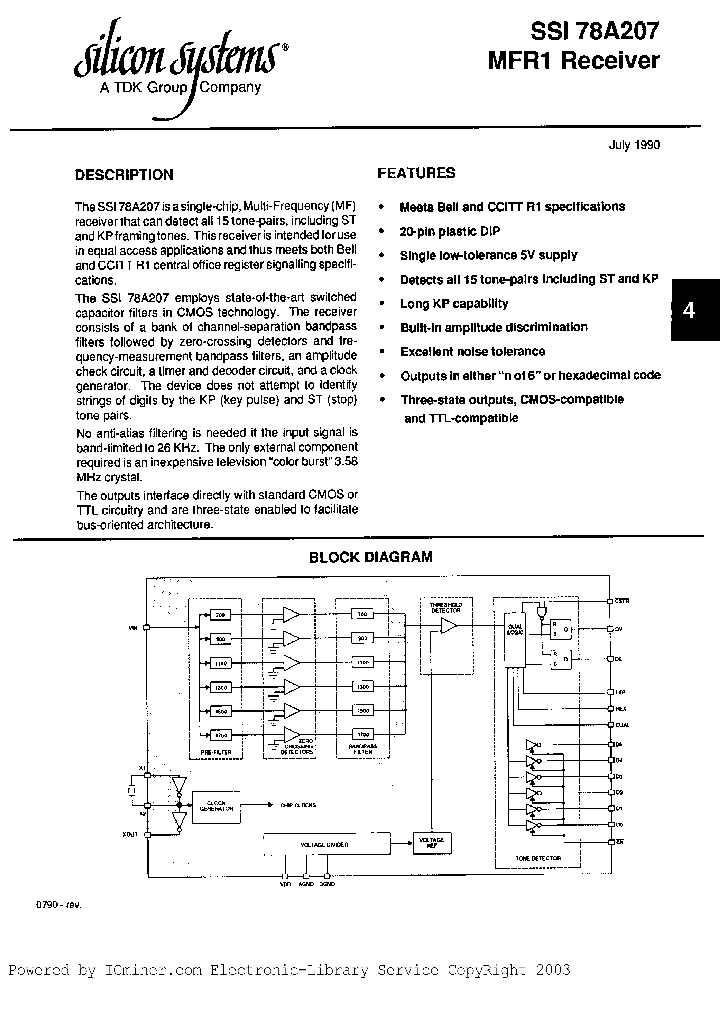 SSI78A207-CP_1130636.PDF Datasheet
