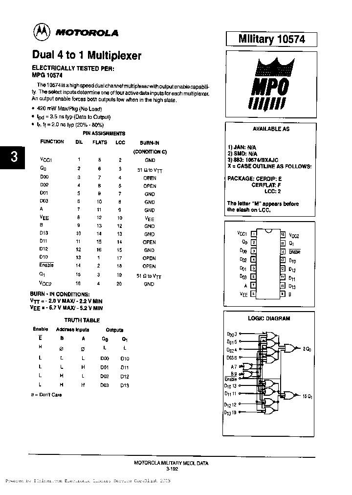 MC10574F_1128779.PDF Datasheet